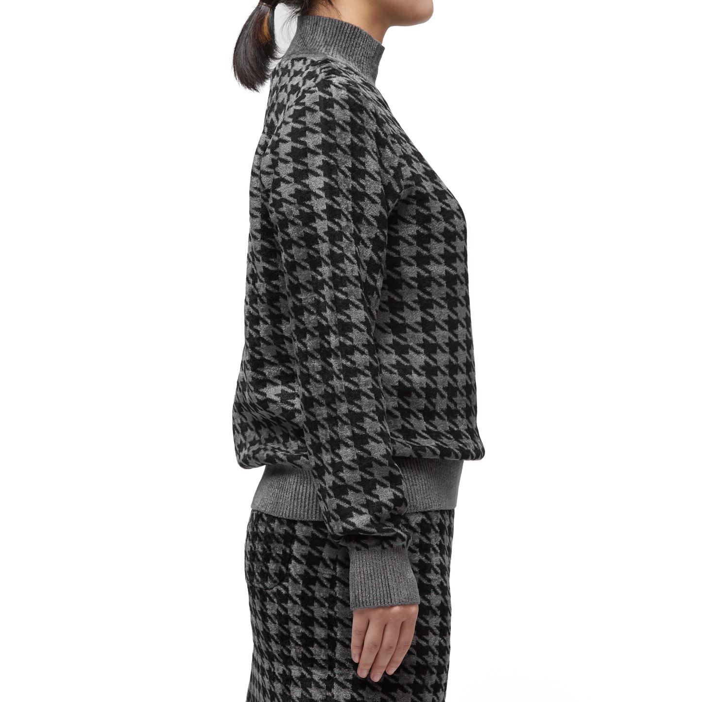 CHIDORI KNIT HIGH NECK PULLOVER/KBSW23AK001