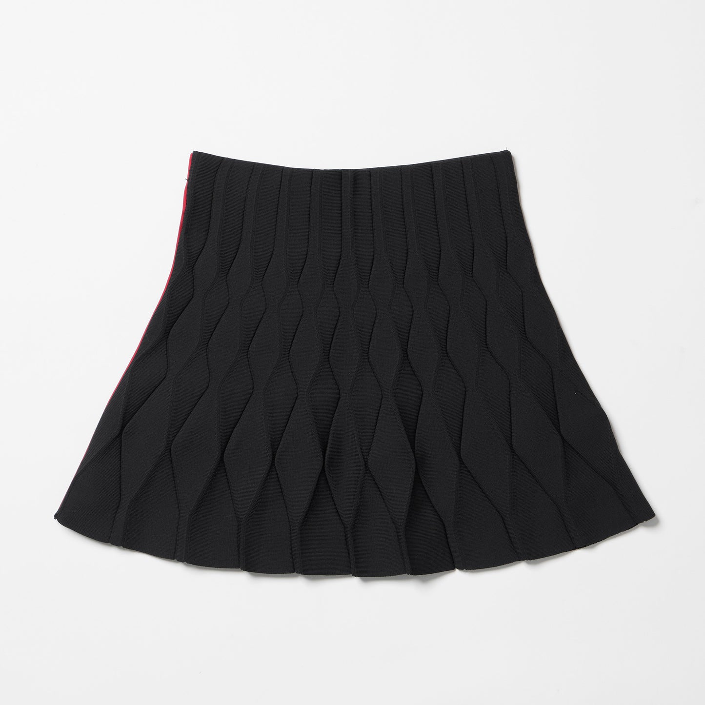 SEMI FLARED KNIT SKIRT/KBSW23AS006